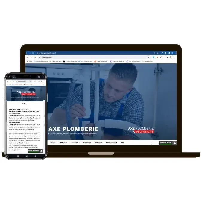 SEO - Freelance Référencement naturel pour Axe Plomberie Yvelines