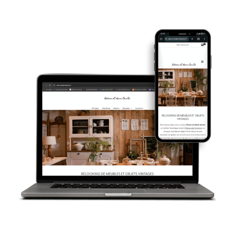 Création de site e-commerce et SEO - Décor et demi teinte - Mareferencyelle Communication DIgitale